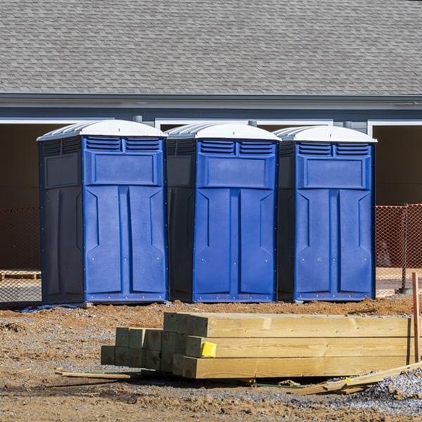 what is the maximum capacity for a single porta potty in Mingo IA